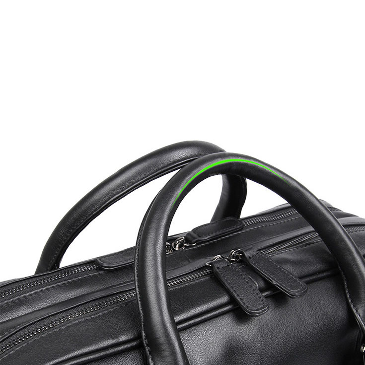 Cặp da công sở da thật form rộng Gento G689 Cặp da công sở da thật form rộng Gento G689