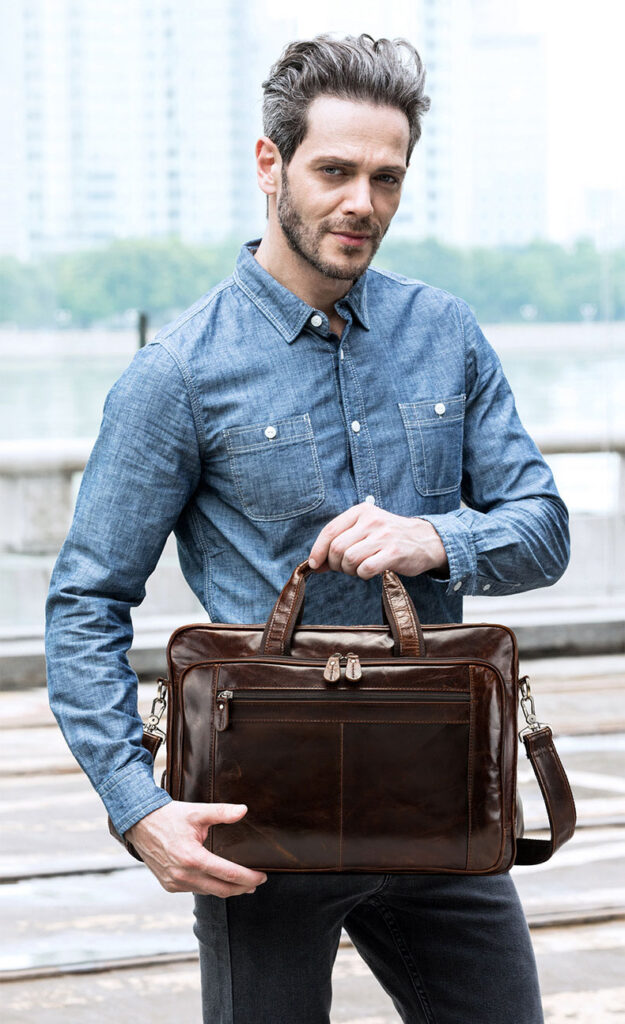 Cặp nam da thật form lớn Gento G690 - GENTO Leather