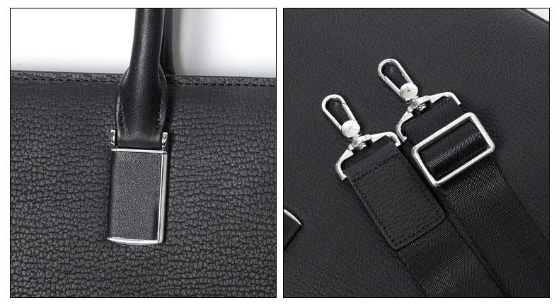 Cặp doanh nhân khoá số da thật hàng hiệu Gento G800