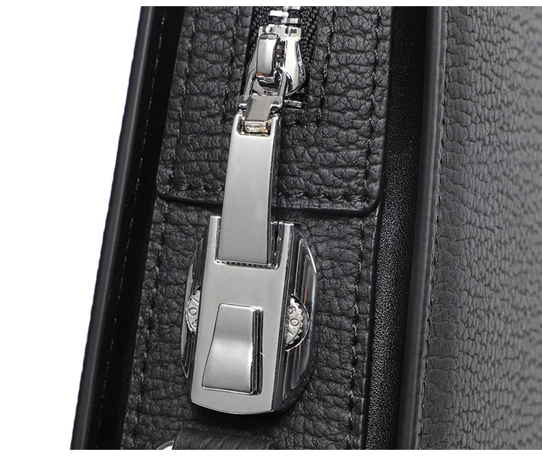 Cặp doanh nhân khoá số da thật hàng hiệu Gento G800