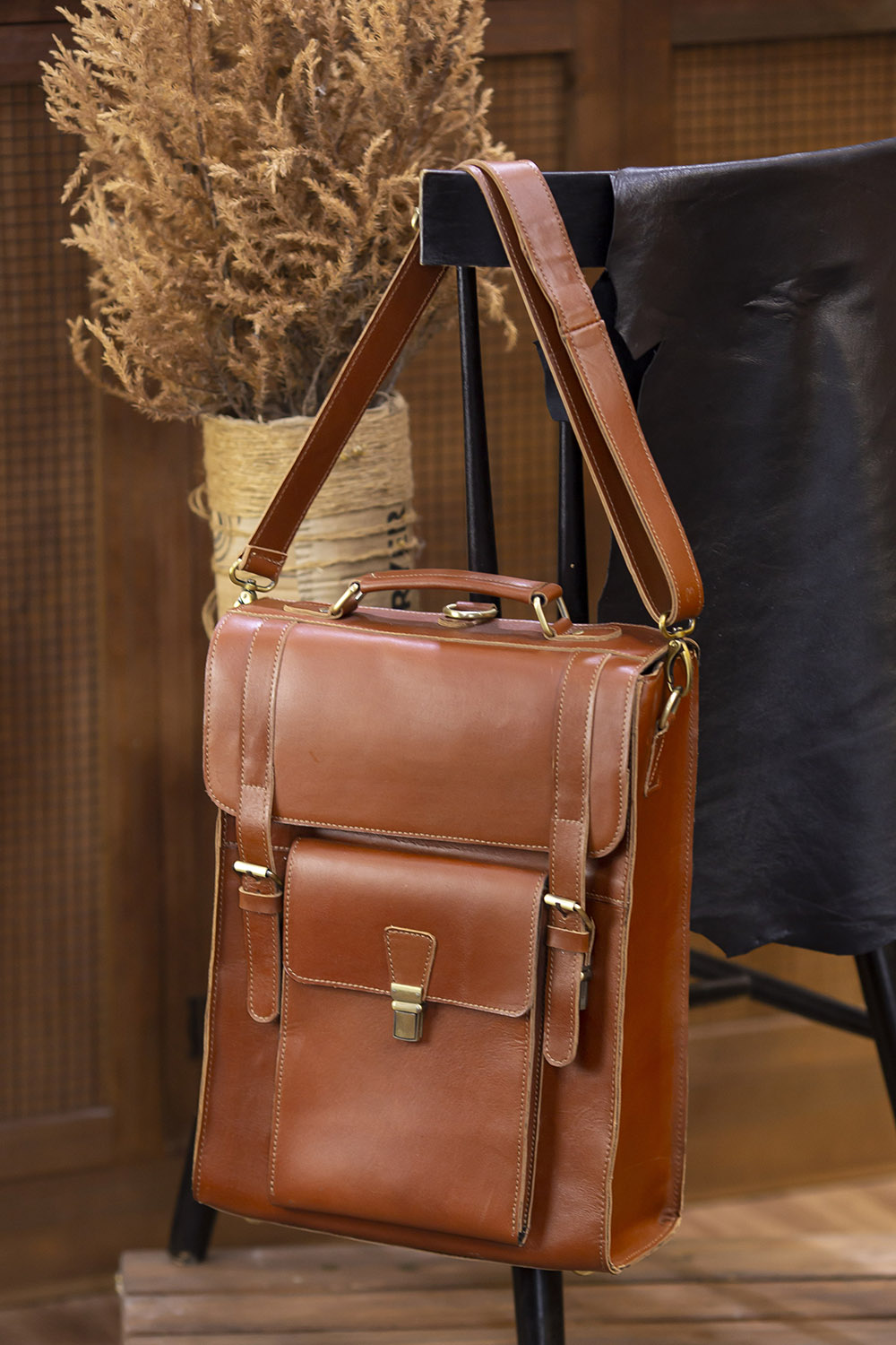 Balo đa năng da bò sáp Gento B323 - GENTO Leather