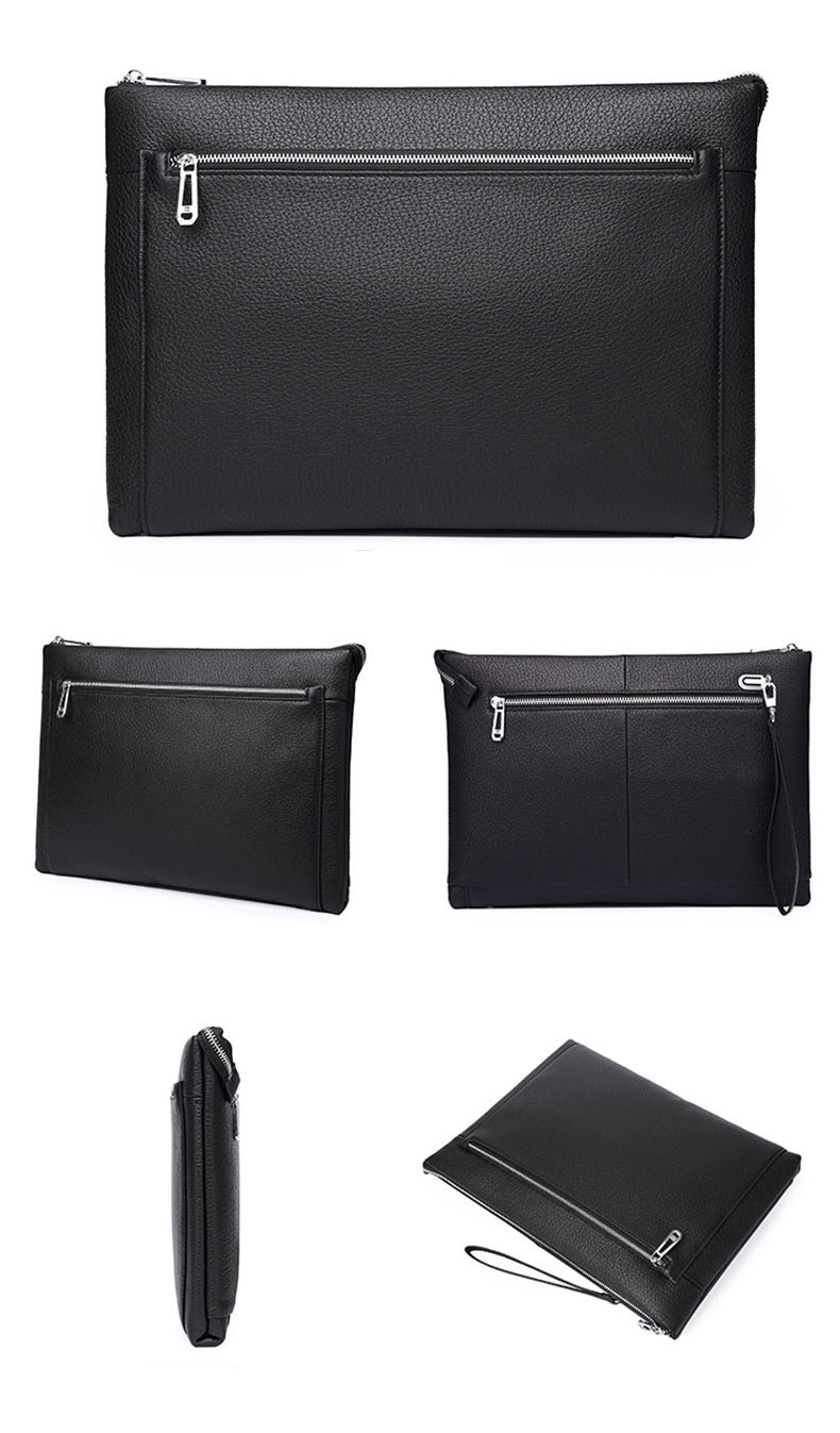 Clutch nam cầm tay da bò Gento T814