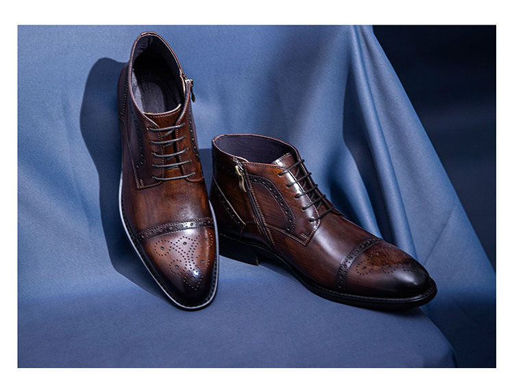 Giày boot nam hàng hiệu thủ công Gento GD923