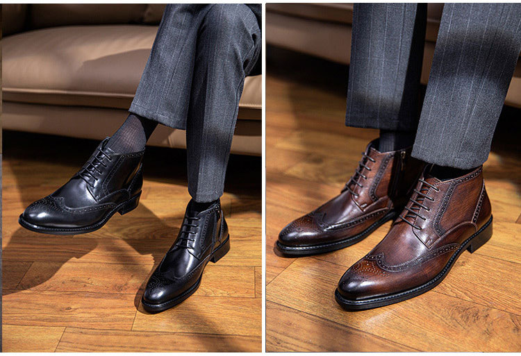 Giày boot nam hàng hiệu handmade Gento GD924