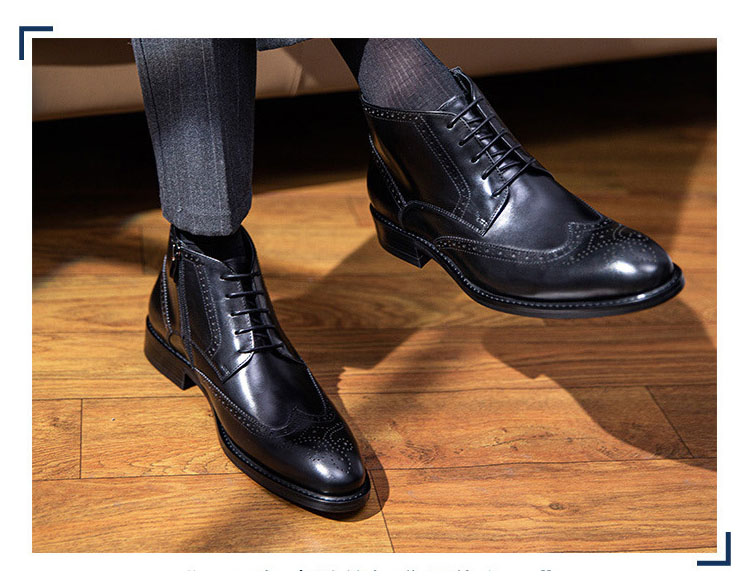 Giày boot nam hàng hiệu handmade Gento GD924