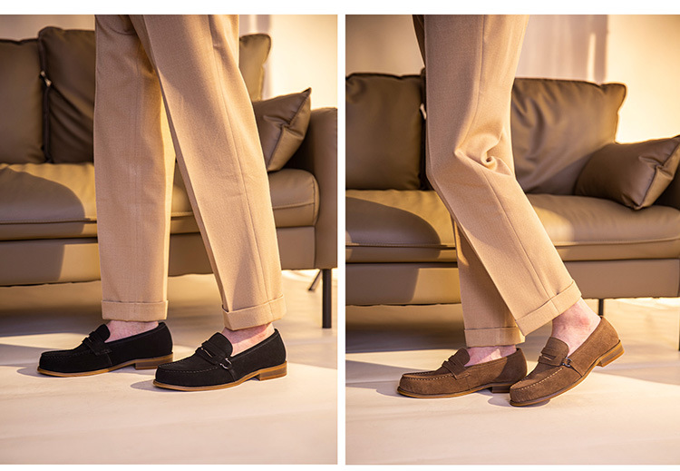 Giày da loafer nam handmade Gento GD922