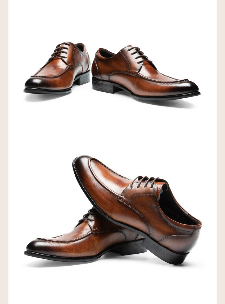 Giày da nam derby handmade Gento GD926