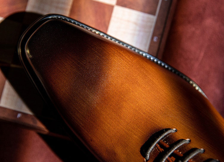 Giày da nam oxford thủ công Gento GD9013