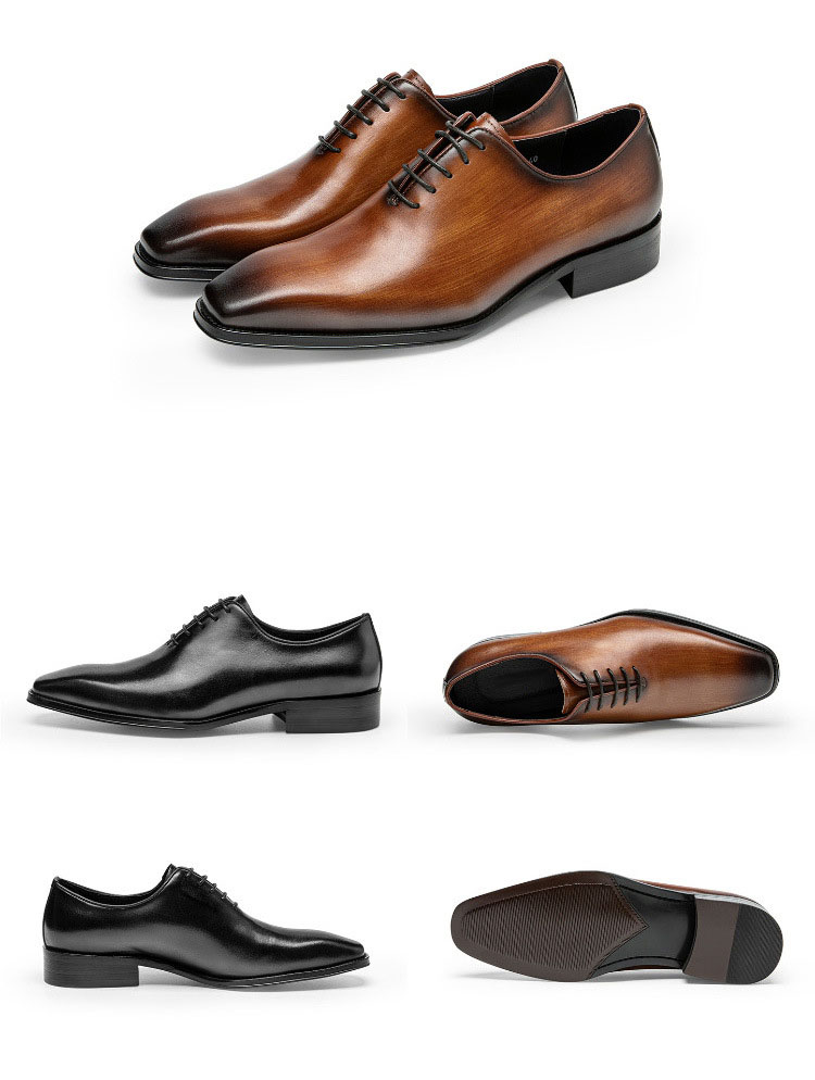 Giày da nam oxford thủ công Gento GD9013