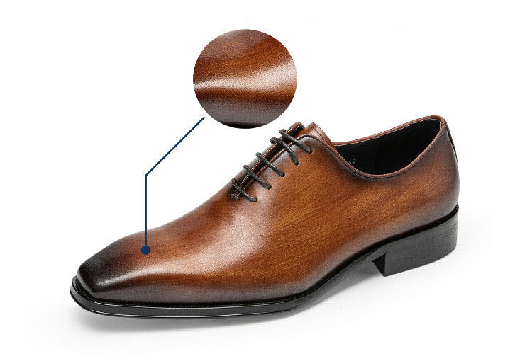 Giày da nam oxford thủ công Gento GD9013