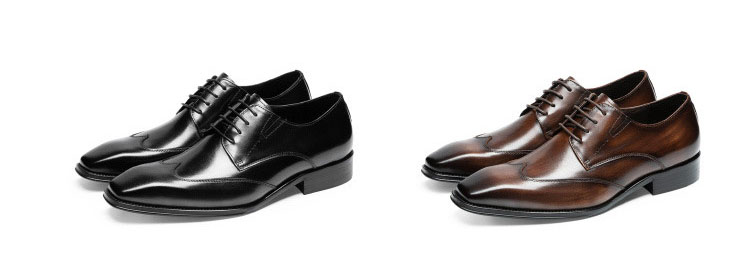 Giày derby nam da thật hàng hiệu Gento GD907