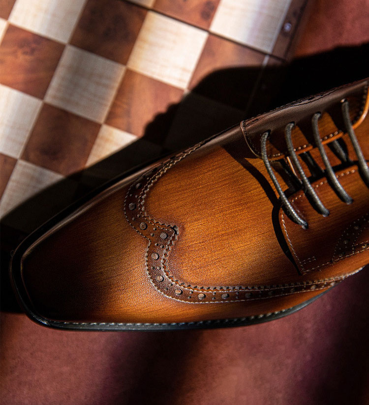 Giày derby nam da thật thủ công Gento GD915