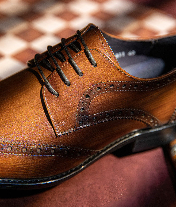 Giày derby nam da thật thủ công Gento GD915