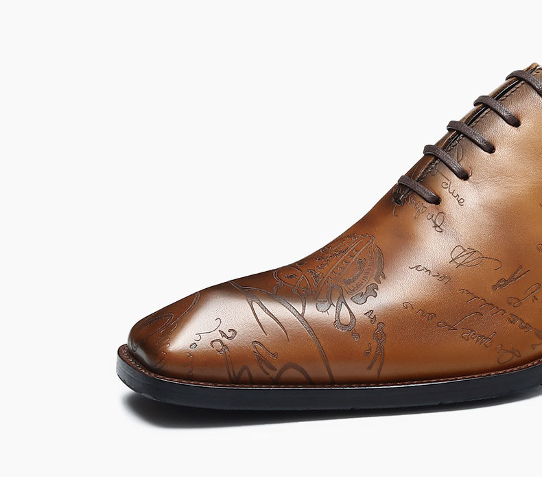 Giày da derby da bò thủ công Gento GD901