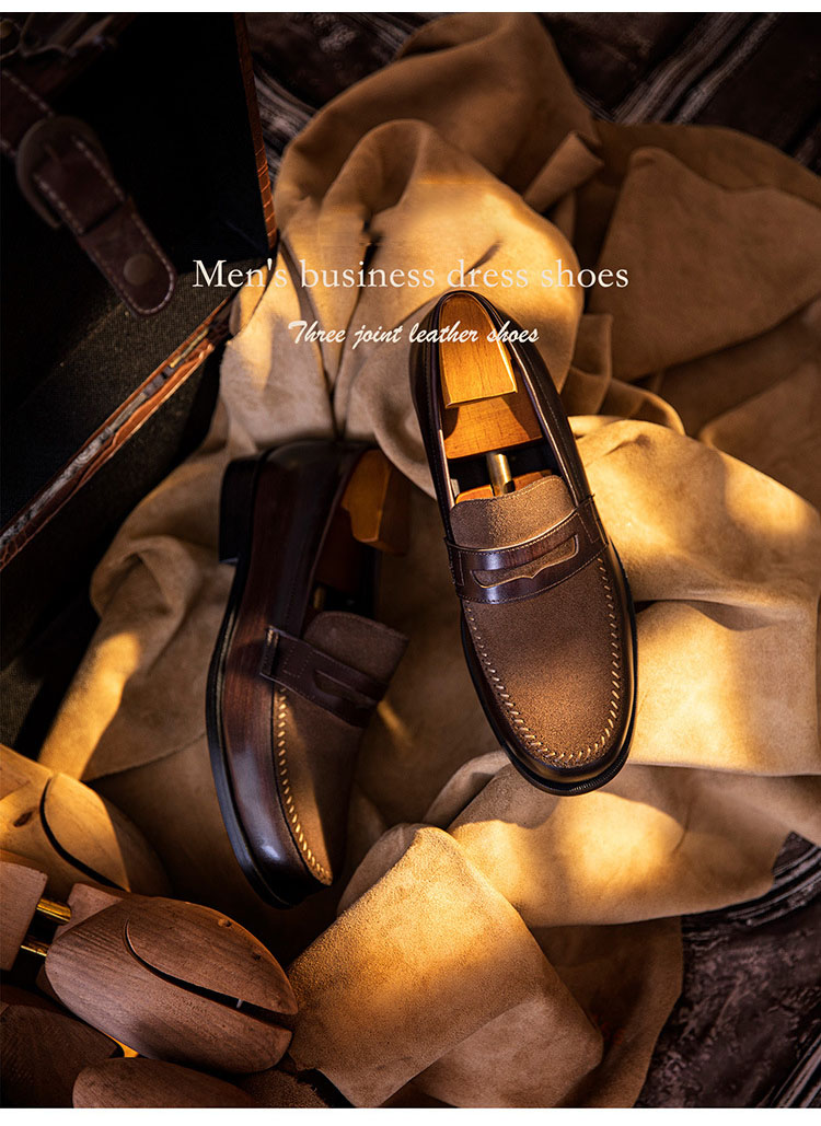 Giày loafer nam hàng hiệu thủ công Gento GD918