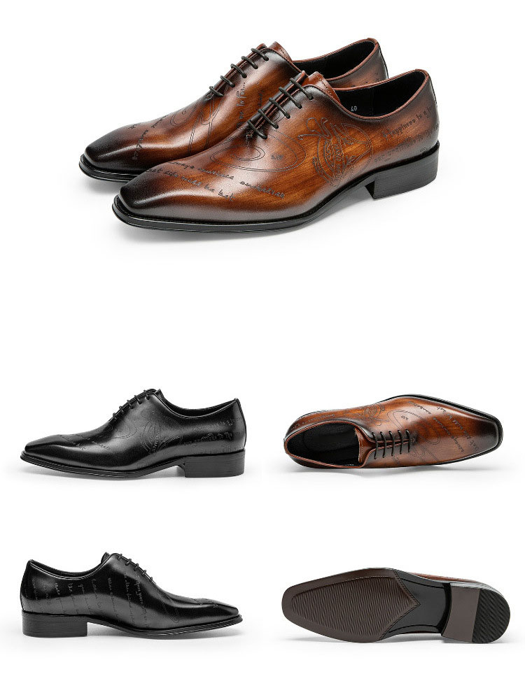 Giày oxford nam thủ công Gento GD9014 Giày oxford nam thủ công Gento GD9014