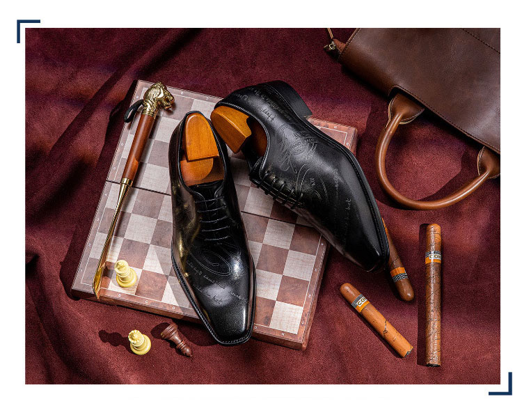 Giày oxford nam thủ công Gento GD9014 Giày oxford nam thủ công Gento GD9014