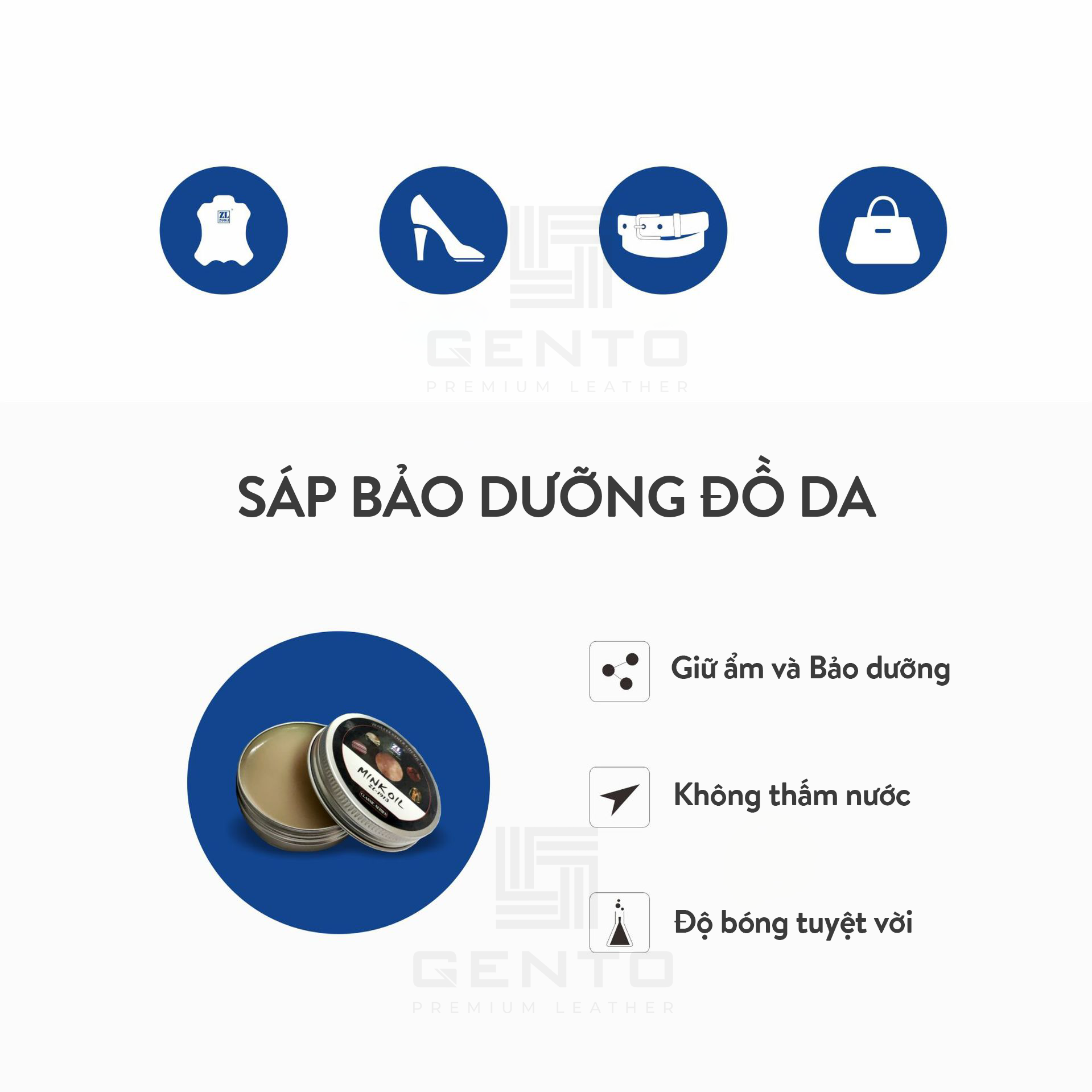 Sáp bảo dưỡng đồ da Mink Oil ZL VS1120 Sáp bảo dưỡng đồ da Mink Oil ZL VS1120