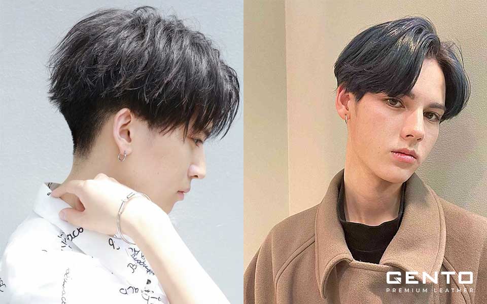 Tóc two block cho mặt dài