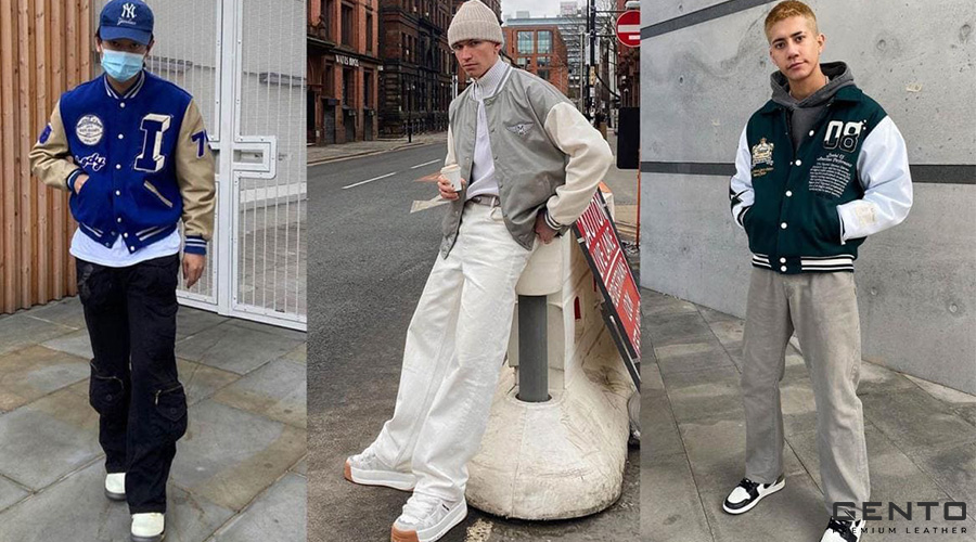 Bụi bặm với áo bomber kết hợp với quần jeans nam ống rộng Bụi bặm với áo bomber kết hợp với quần jeans nam ống rộng