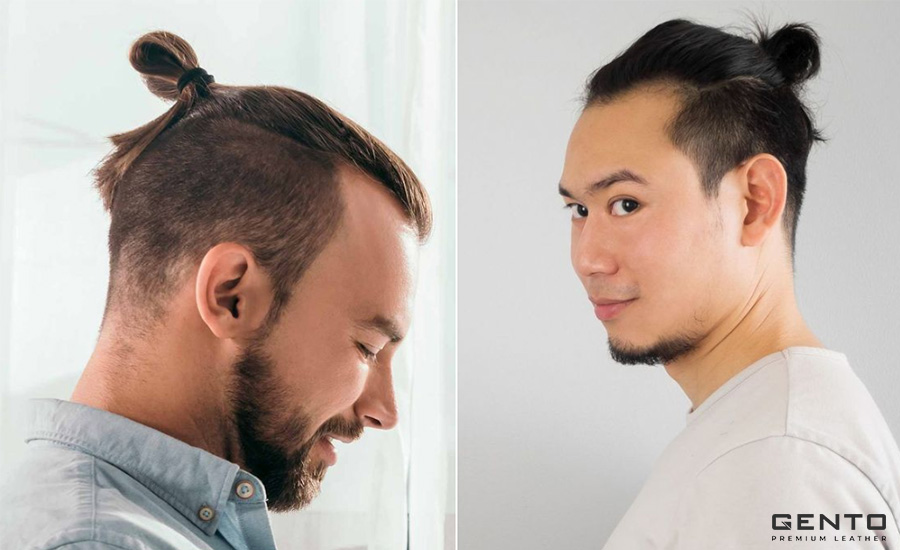 Kiểu tóc Undercut Top Knot búi ra sau gáy Kiểu tóc Undercut Top Knot búi ra sau gáy