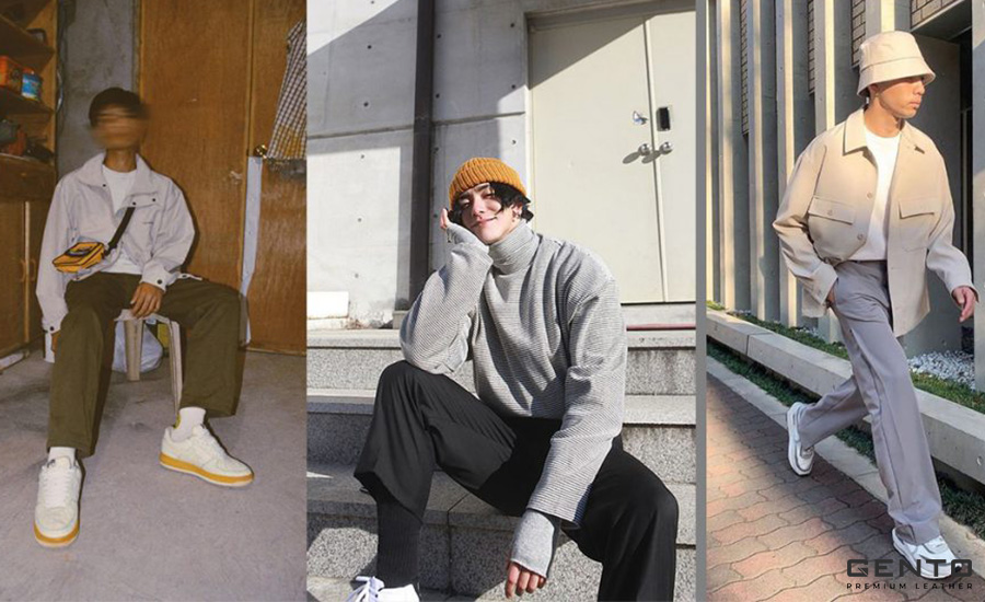 Blazer Ghi và Áo Trắng Blazer Ghi và Áo Trắng