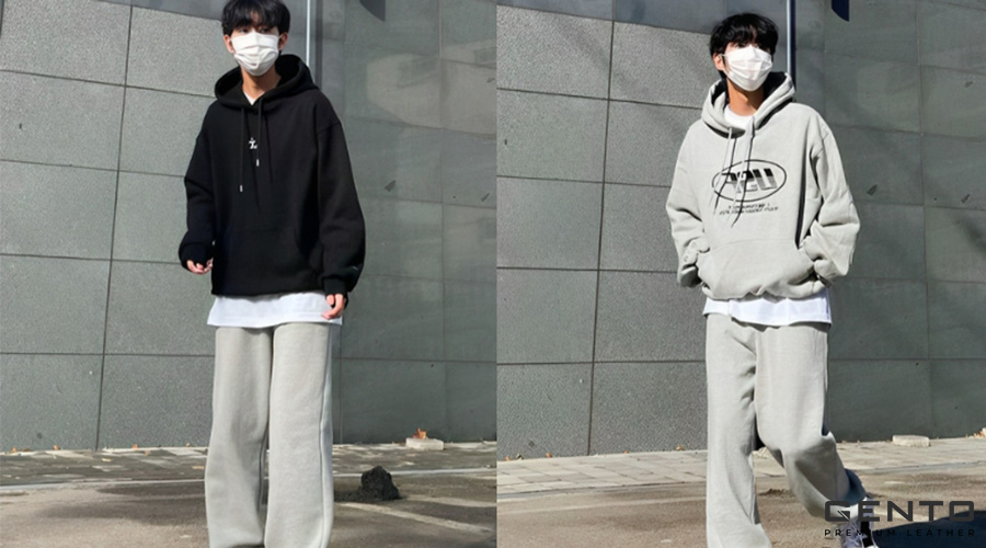 Mix áo hoodie với quần jogger năng động