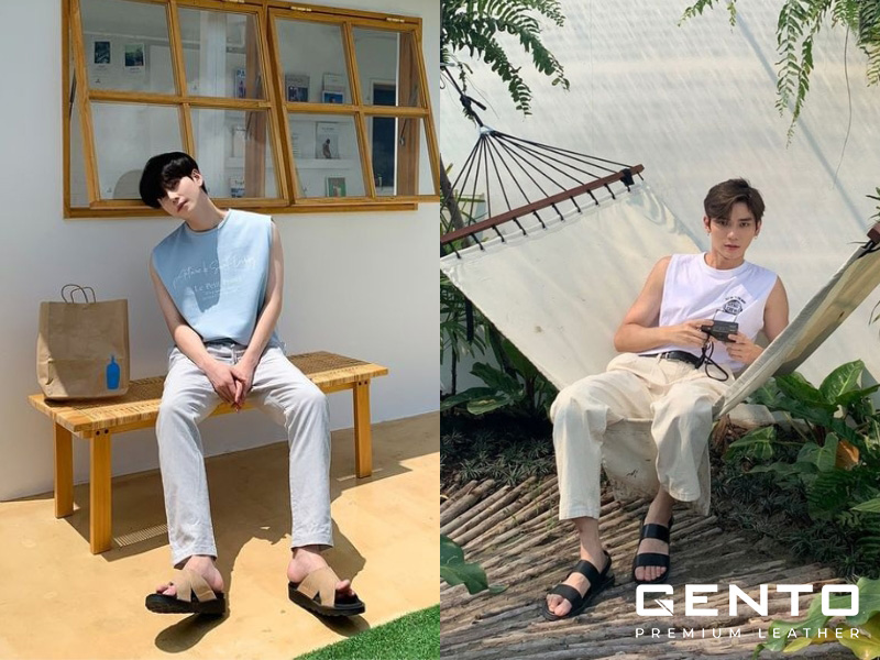 Phối áo ba lỗ với quần ống suông Phối áo ba lỗ với quần ống suông