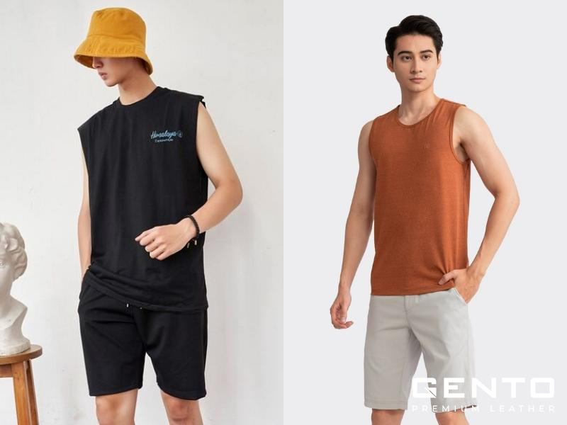 Phối outfit mùa hè nam với áo tank top Phối outfit mùa hè nam với áo tank top