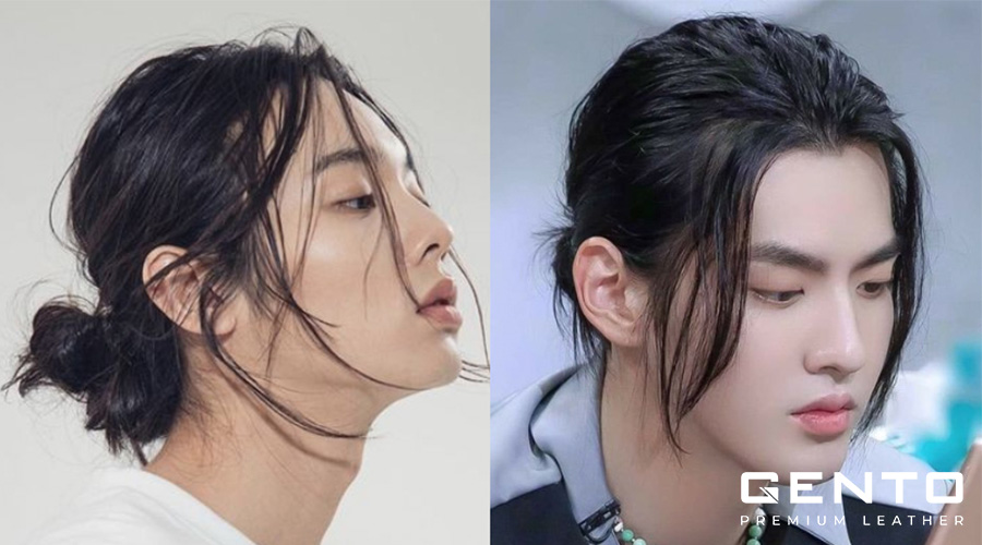 Top Knot Kết Hợp Mái Dài