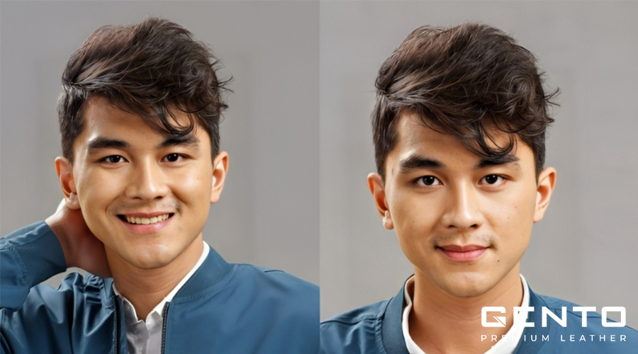 Kiểu tóc Pompadour ngắn cho mặt tròn