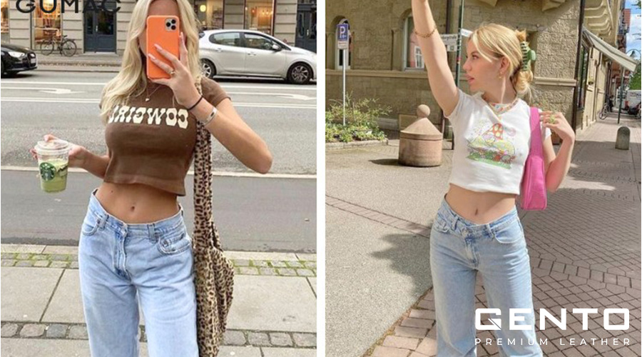 Mix áo thun baby và quần jeans Mix áo thun baby và quần jeans