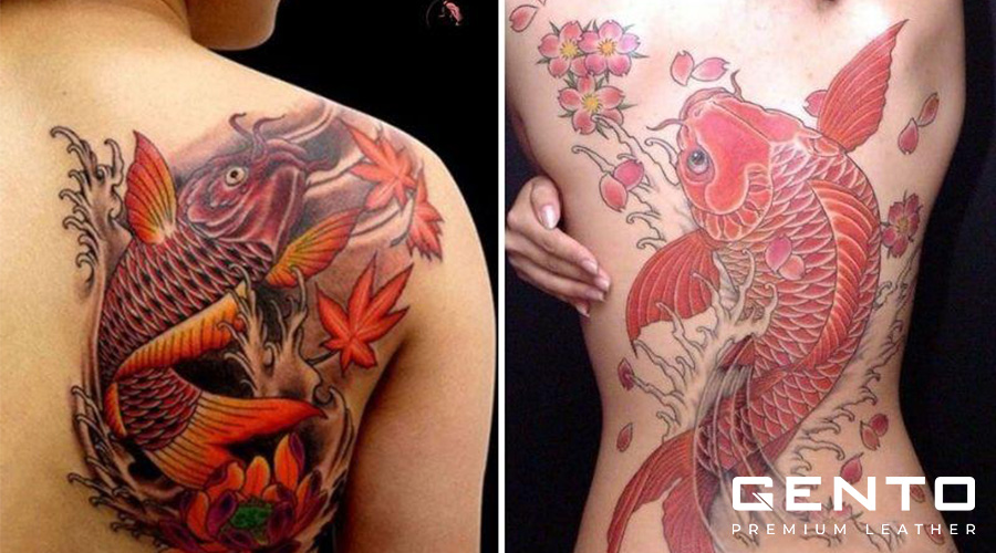 Mẫu hình xăm cá chép đỏ Mẫu hình xăm cá chép đỏ