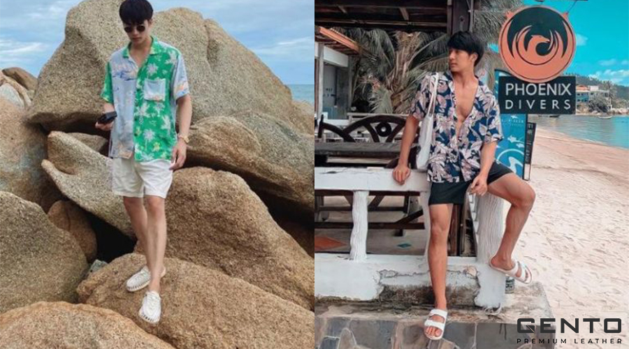 Áo Hoa Đi Biển và Quần Đùi Trơn Áo Hoa Đi Biển và Quần Đùi Trơn