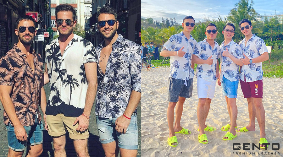 Áo Sơ Mi Hawaii và Quần Đi Biển Nam Áo Sơ Mi Hawaii và Quần Đi Biển Nam