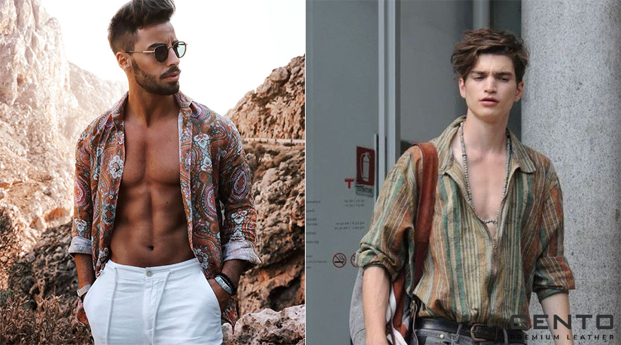 Trang Phục Bohemian Phối Quần Đũi Trắng Trang Phục Bohemian Phối Quần Đũi Trắng