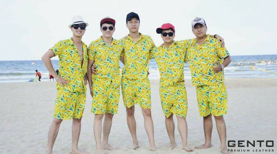 Set Đồ Đi Biển Họa Tiết Trái Cây Set Đồ Đi Biển Họa Tiết Trái Cây