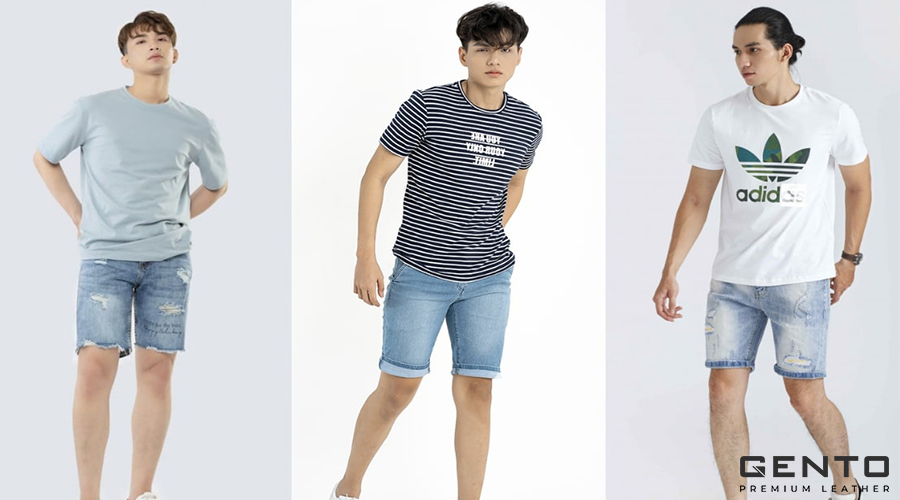 Áo Thun Kẻ và Quần Short Áo Thun Kẻ và Quần Short