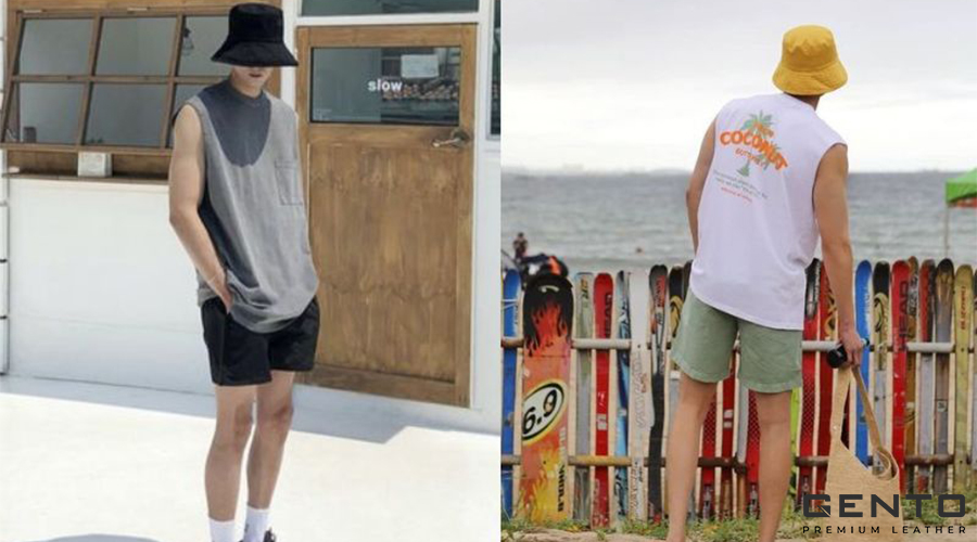 Cách Phối Đồ Đi Biển Nam Với Áo Ba Lỗ và Quần Short Cách Phối Đồ Đi Biển Nam Với Áo Ba Lỗ và Quần Short