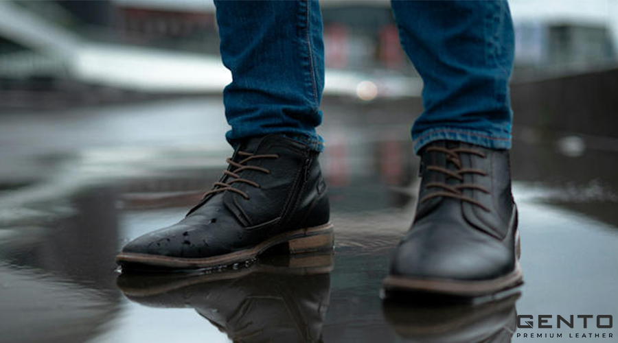 Giày nam da bò sáp Giày nam da bò sáp