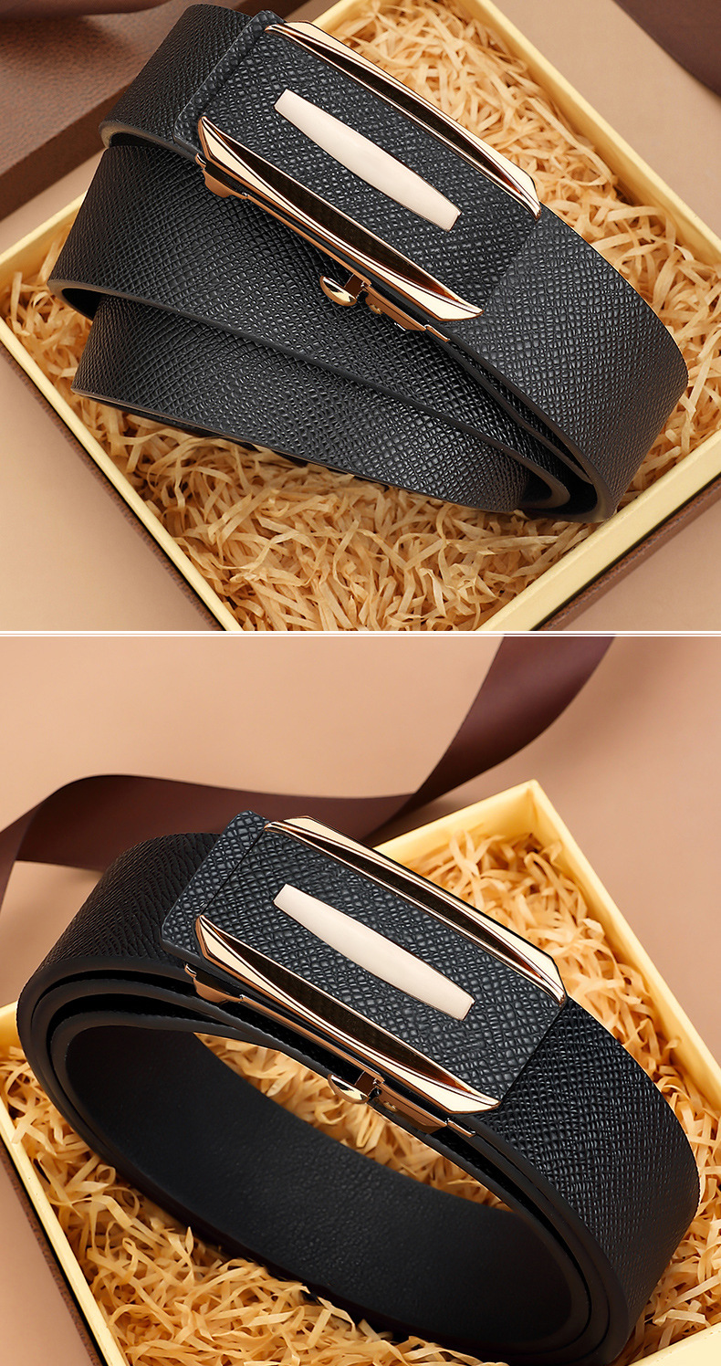 Dây lưng da bò cao cấp D4055 - GENTO Leather