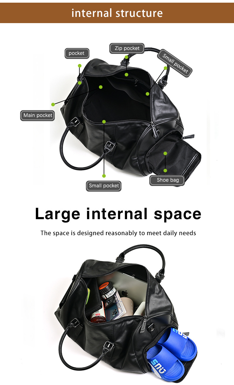 Túi xách du lịch Gento D525 - GENTO Leather