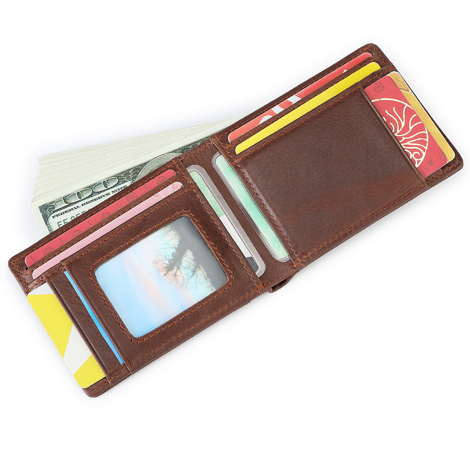 vi-nam cao- cap5 Ví ngắn nam da bò V7052 - GENTO Leather