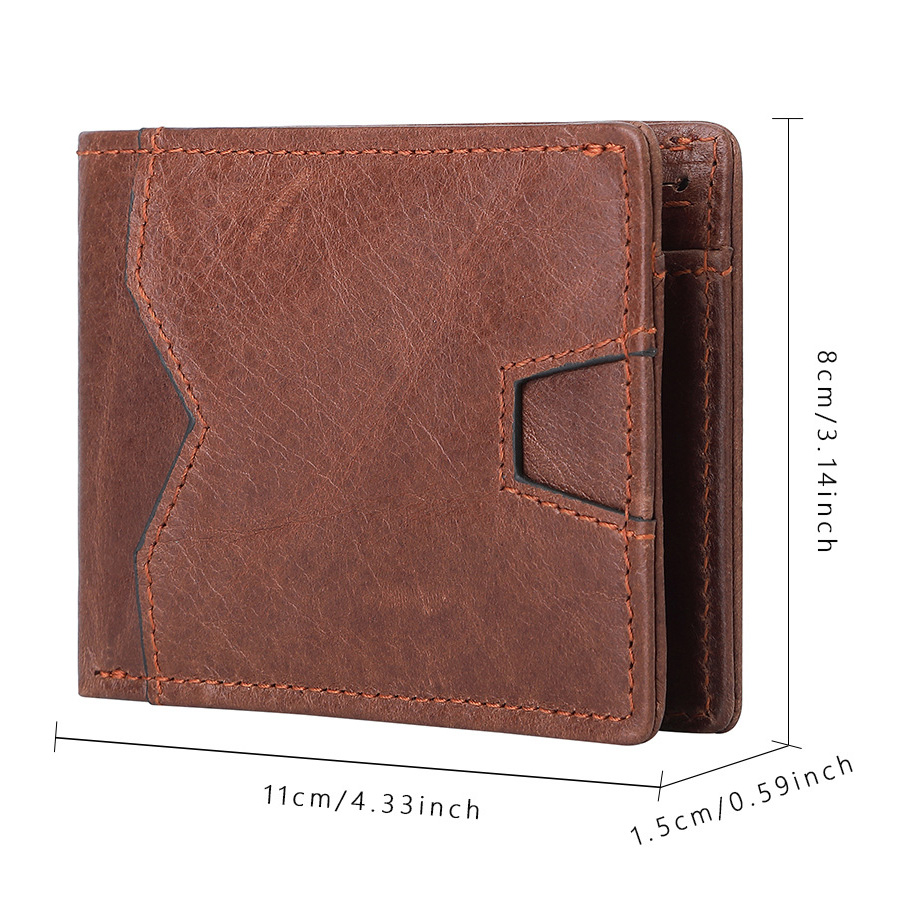 vi-nam cao- cap6 Ví ngắn nam da bò V7052 - GENTO Leather