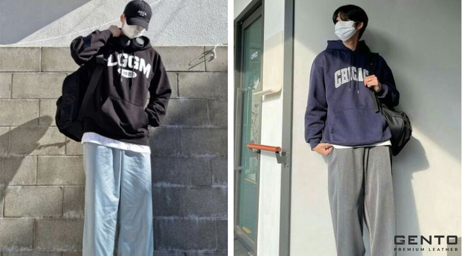 Phối sweater nam với quần jean ống rộng Phối sweater nam với quần jean ống rộng