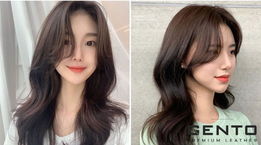 Tóc dài rẽ ngôi tạo độ phồng cho mái tóc Tóc dài rẽ ngôi tạo độ phồng cho mái tóc