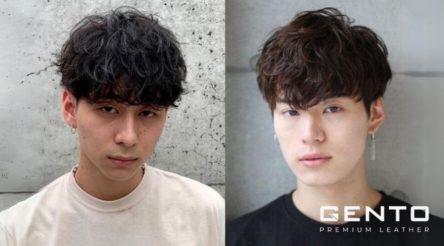 Tóc xoăn cho nam mặt dài Tóc xoăn cho nam mặt dài