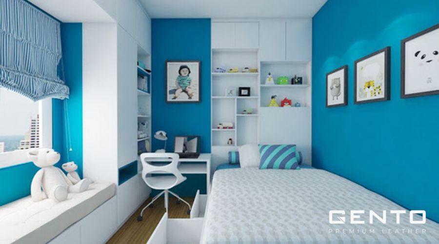 Màu xanh dương ứng dụng trong nội thất Màu xanh dương ứng dụng trong nội thất