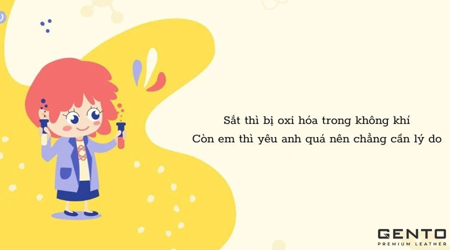 Những câu tỏ tình hóa học độc đáo