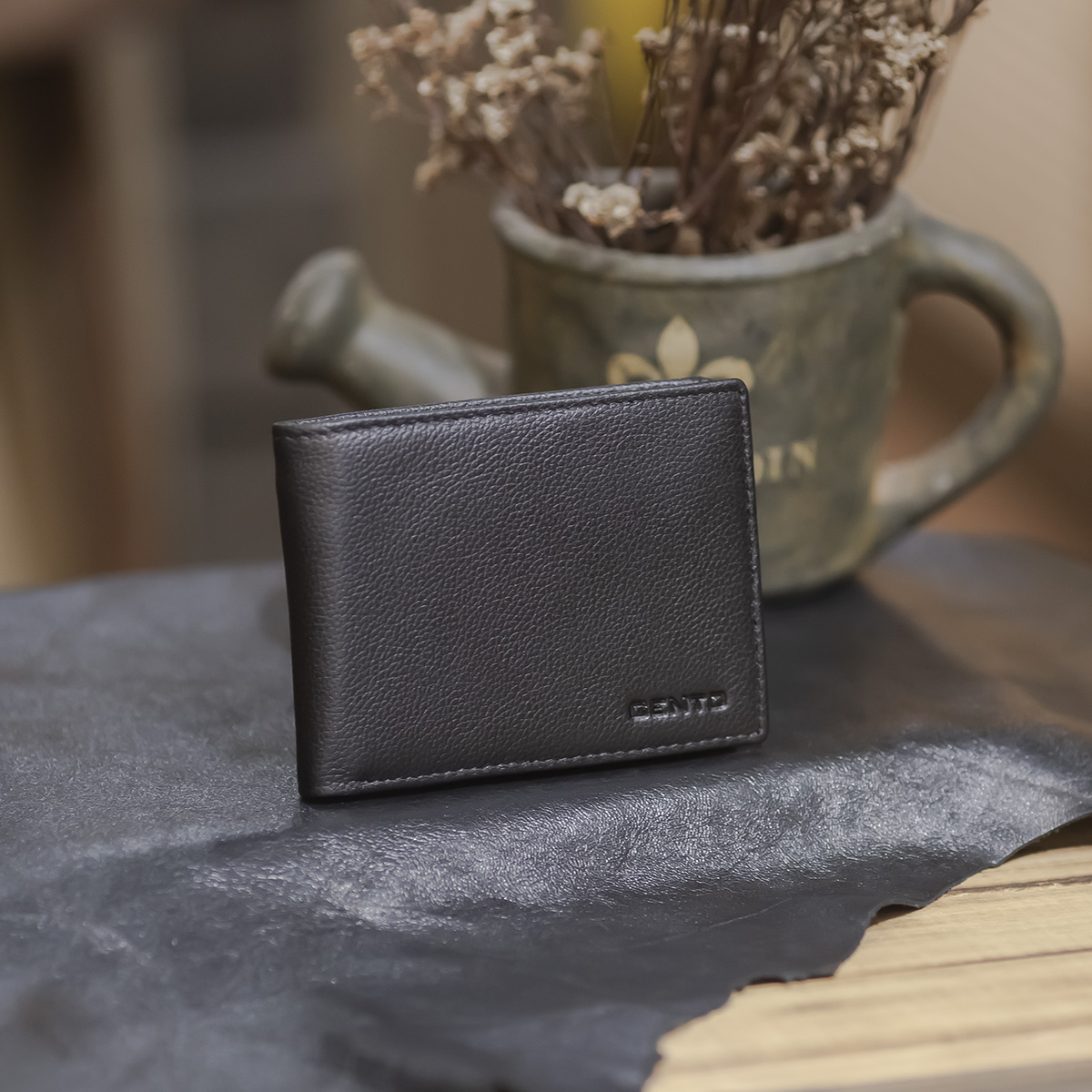 Ví da bò vân Saffiano V7058 - GENTO Leather